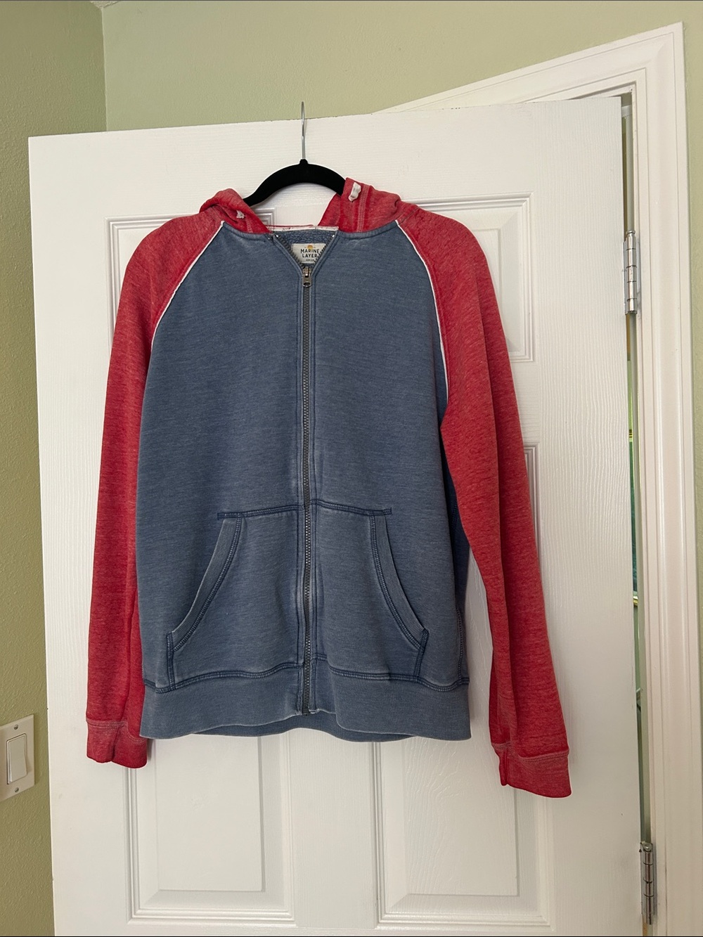 Marine Layer Men's colorblock Zip up Hoodie